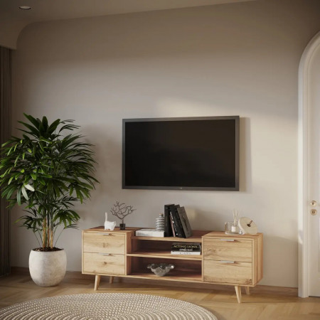 Тумба под телевизор 54х160х40 см KOD- Тумба ТВ-Хюгге