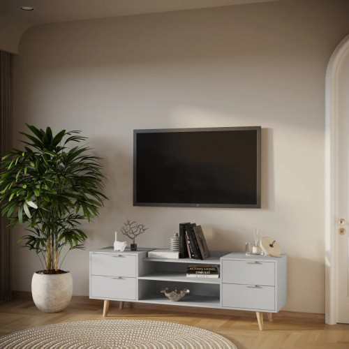 Тумба под телевизор 54х160х40 см KOD- Тумба ТВ-Хюгге