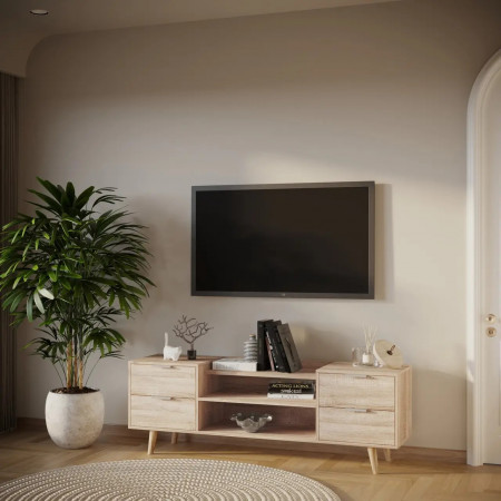 Тумба под телевизор 54х160х40 см KOD- Тумба ТВ-Хюгге