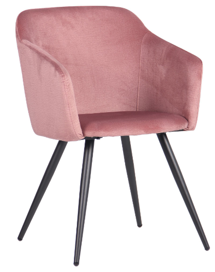Кресло обеденное модерн MFF- Lynette розовый