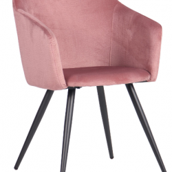 Кресло обеденное модерн MFF- Lynette розовый