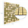 САМОКЛЕЮЩАЯСЯ АЛЮМИНЬЕВАЯ ПЛИТКА ЗЕЛЕНОЕ ЗОЛОТО МОЗАИКА STK- SW-00001168