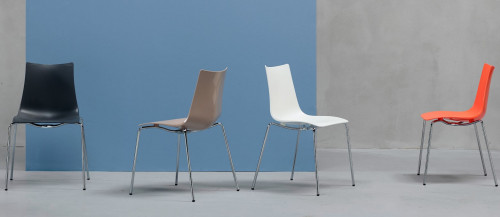 Стул пластиковый VLL- SCAB ZEBRA 2615 (графит, голубой, оранж)