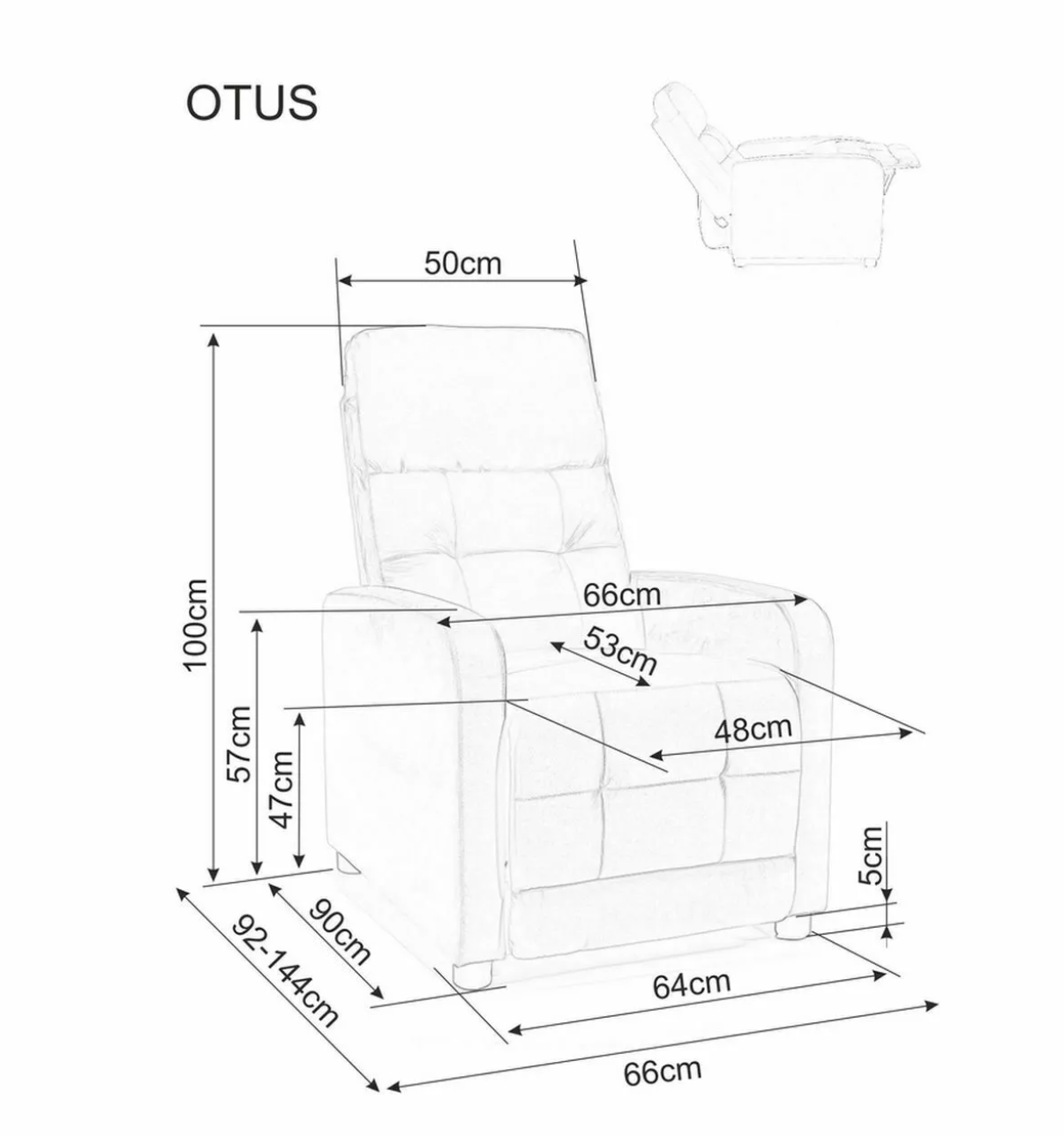 Кресло раскладное SIGNAL Otus II Velvet серый, бежевый