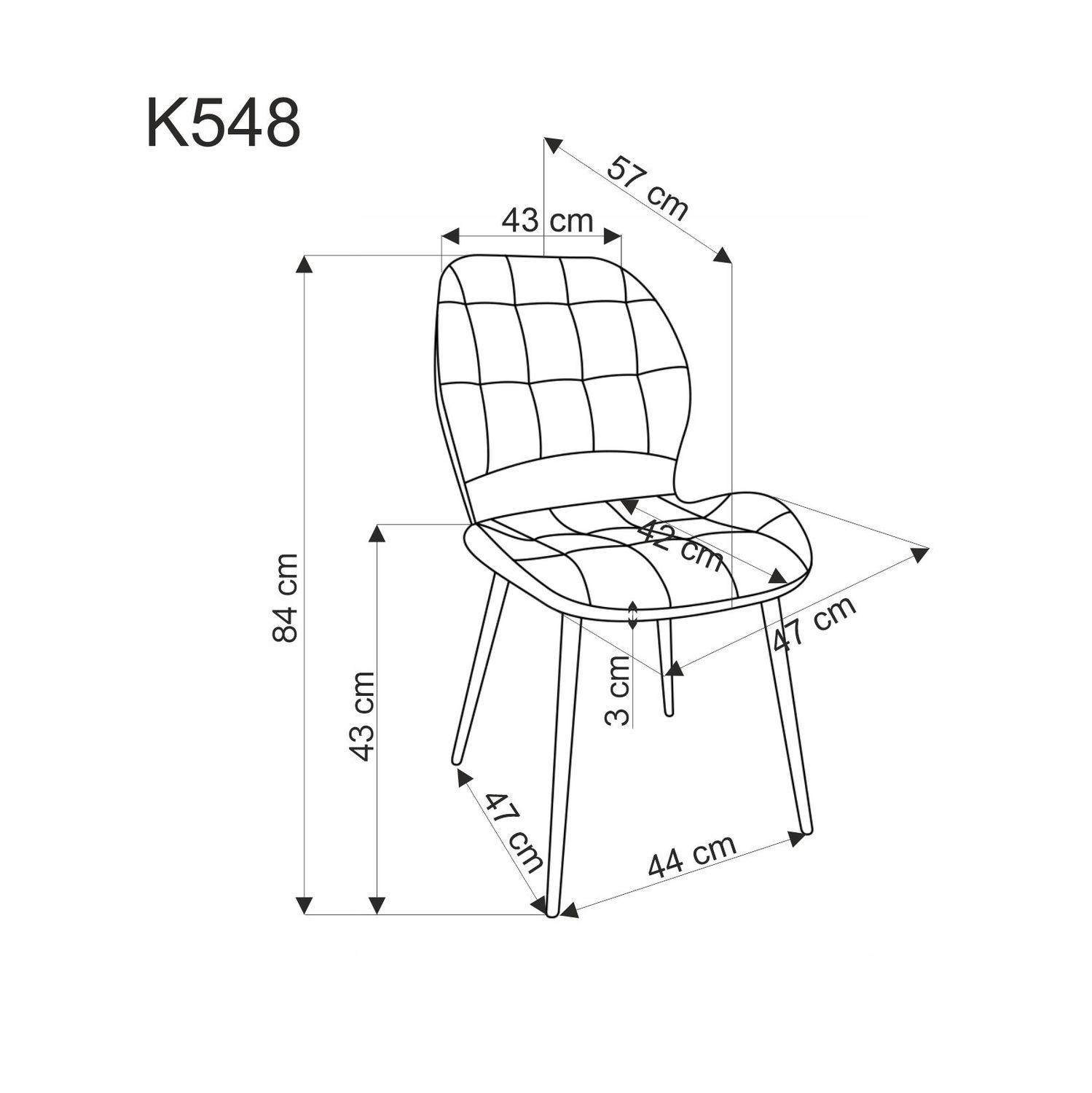 Стул обеденный Halmar K-548 (оливковый, пепельный)