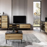 Комод с подсветкой Perfect Home Ланг/Lang 2-дверный с 3 ящиками 2D3S/150 Черный/дуб эвок