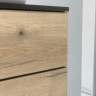 Комод с подсветкой Perfect Home Ланг/Lang 2-дверный с 3 ящиками 2D3S/150 Черный/дуб эвок