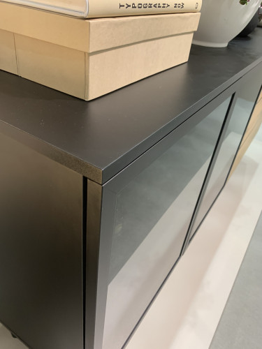 Комод с подсветкой Perfect Home Ланг/Lang 2-дверный с 3 ящиками 2D3S/150 Черный/дуб эвок