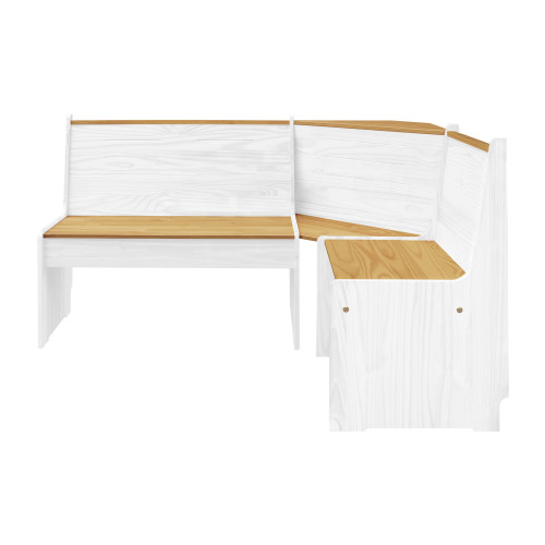 IDEA угловой столовый набор белый/медовый