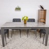 Стол обеденный модерн NL- ALTA керамика серый глянец