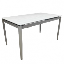 Стол раскладной TOP- Хит бежевый мат/ тауп ноги 1400/2000X800X750 