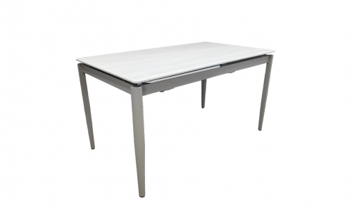 Стол раскладной TOP- Хит бежевый мат/ тауп ноги 1400/2000X800X750 
