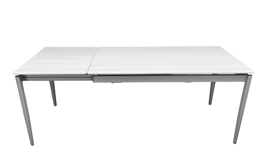 Стол раскладной TOP- Хит бежевый мат/ тауп ноги 1400/2000X800X750 