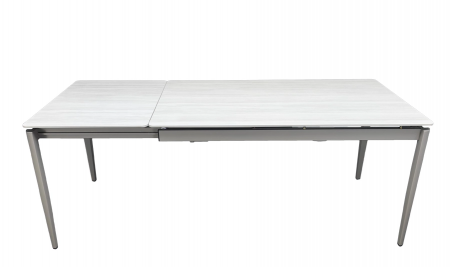 Стол раскладной TOP- Хит бежевый мат/ тауп ноги 140/200х80х75 см 