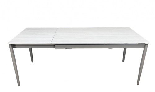 Стол раскладной TOP- Хит бежевый мат/ тауп ноги 1400/2000X800X750 