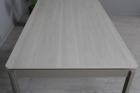 Стол раскладной TOP- Хит бежевый мат/ тауп ноги 140/200х80х75 см 