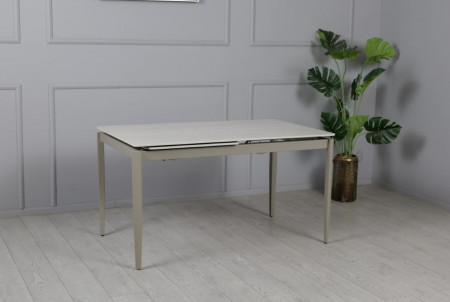 Стол раскладной TOP- Хит бежевый мат/ тауп ноги 140/200х80х75 см 