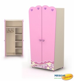 Шкаф 2-х дверный BR-Pn-02-1 Pink (Пинк)