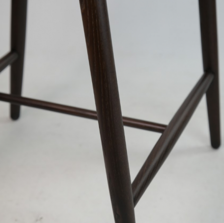 Стул полубарный LVK- Mamont soft темный орех 