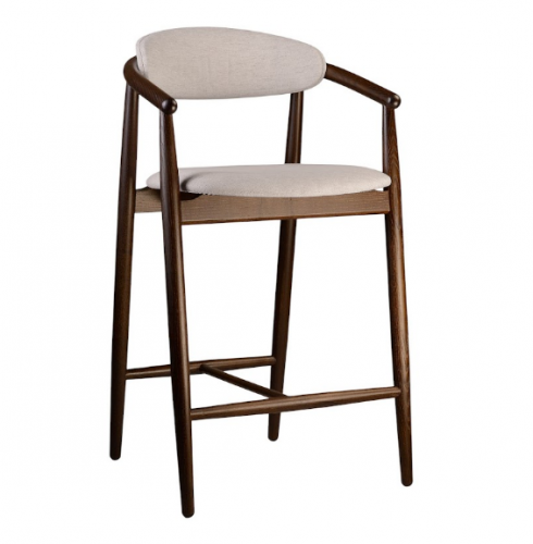 Стул полубарный LVK- Mamont soft темный орех 