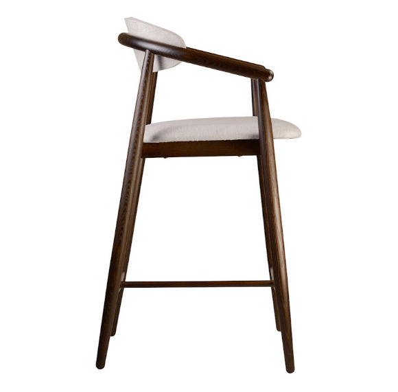 Стул полубарный LVK- Mamont soft темный орех 