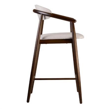 Стул полубарный LVK- Mamont soft темный орех 