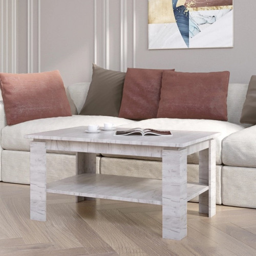 Стол журнальный EVR- Соната СЖ-910 крафт белый