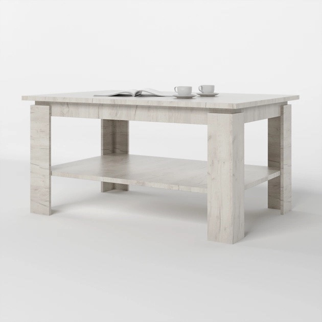 Стол журнальный EVR- Соната СЖ-910 крафт белый