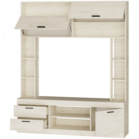 Комплект в гостиную EVR- Соната-12 крафт белый