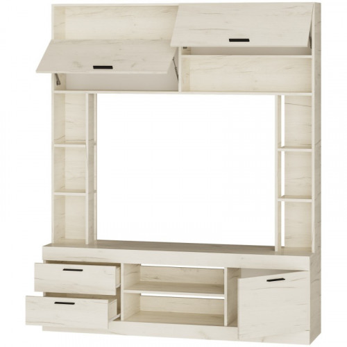 Комплект в гостиную EVR- Соната-12 крафт белый