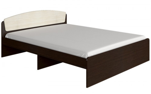 Кровать двуспальная EVR- Астория венге + дуб молочный