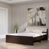 Кровать двуспальная EVR- Астория венге + дуб молочный
