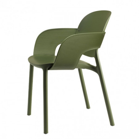 Кресло обеденное уличное VLL- SCAB Hug 2382 (зеленый, светло-зеленый)​