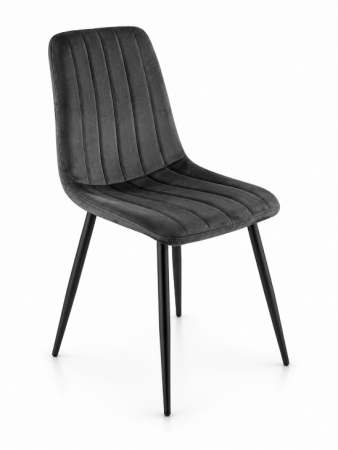 Стілець обідній PM-005 PERFECT графіт тканина Польща Sic Velluto 19 Graphite