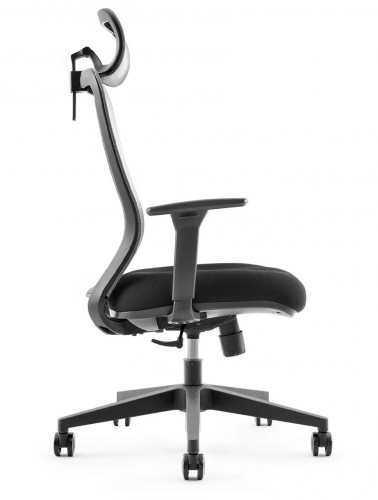 Крісло для оператора LUX- BEACON 359A BLACK ергономічне