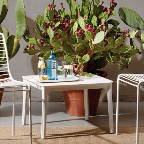 Стол пластиковый кофейный VLL- SCAB ARGO 2151 (белый, тортора)