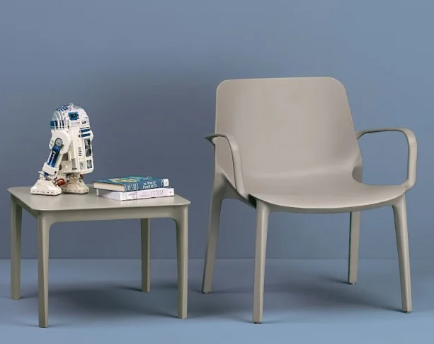 Стол пластиковый кофейный VLL- SCAB ARGO 2151 (белый, тортора)