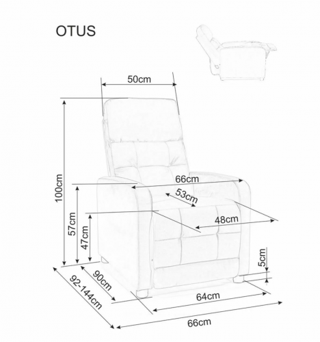 Кресло раскладное SIGNAL Otus Velvet черный(19), зеленый(78)