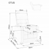Кресло раскладное SIGNAL Otus Velvet черный(19), зеленый(78)