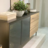 Комод с подсветкой Perfect Home Ланг/Lang 2-дверный с 3 ящиками 2D3S/180 Черный/дуб эвок