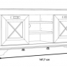 Тумба под телевизор PL- Forte KASHMIR KSMT231