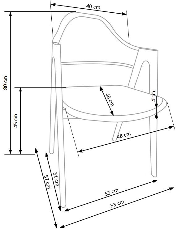 Стул PL- HALMAR K-344