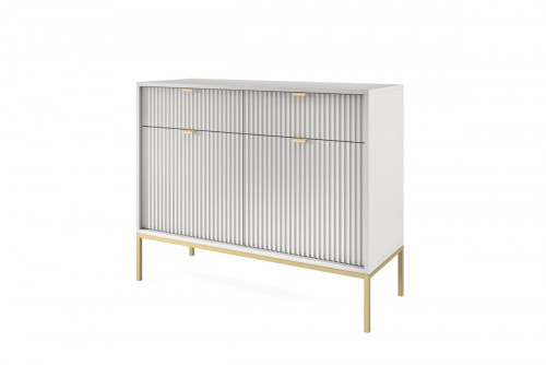 Комод Perfect Home Nova 2-дверный с 2 ​​ящиками и золотыми ножками KSZ104 Серый