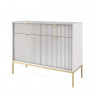 Комод Perfect Home Nova 2-дверный с 2 ​​ящиками и золотыми ножками KSZ104 Серый