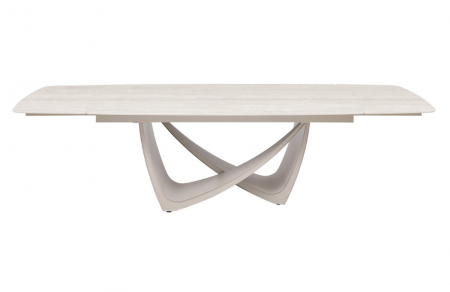 Стол керамический раскладной VTR- ТМL-994 (Беатриче) грей травертин матовый/ бежевый