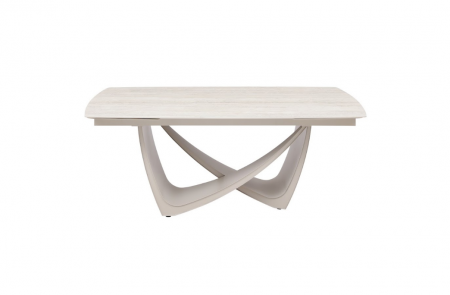 Стол керамический раскладной VTR- ТМL-994 (Беатриче) грей травертин матовый/ бежевый