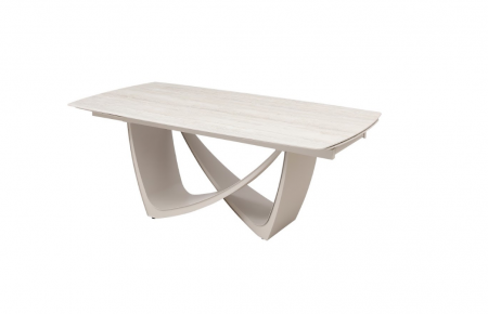 Стол керамический раскладной VTR- ТМL-994 (Беатриче) грей травертин матовый/ бежевый