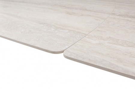 Стол керамический раскладной VTR- ТМL-994 (Беатриче) грей травертин матовый/ бежевый