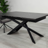 Стол раскладной INI- MADISON CERAMIC 160(240)*90 черный мат/ черный 