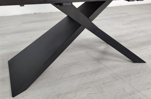 Стол раскладной INI- MADISON CERAMIC 160(240)*90 черный мат/ черный 